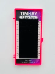 Черные ресницы Timkey - MIX D 0.10 7-14mm 16 линий