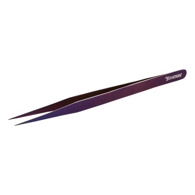 Пинцет прямой тонкий VIVIENNE (Пурпурное сияние)