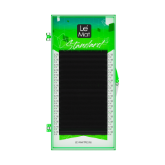 Ресницы черные Le Maitre "Standard" 16 линий C+ 0.10 19 mm