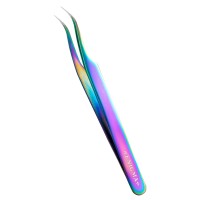 Пинцет изогнутый Enigma (Chameleon) с ручной заточкой extra-sharp